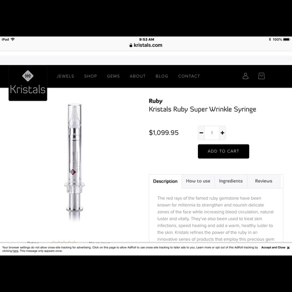Kristal’s Super Wrinkle Firming Kit